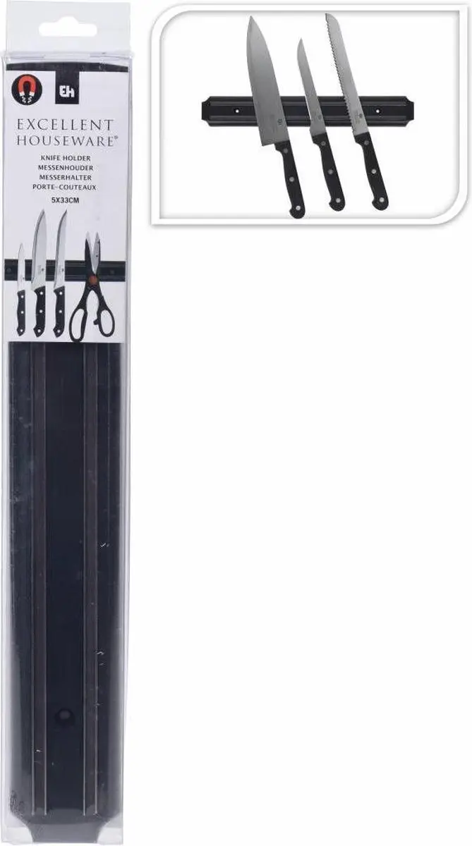 RVS magnetische wandstrip voor messen / messenhouder