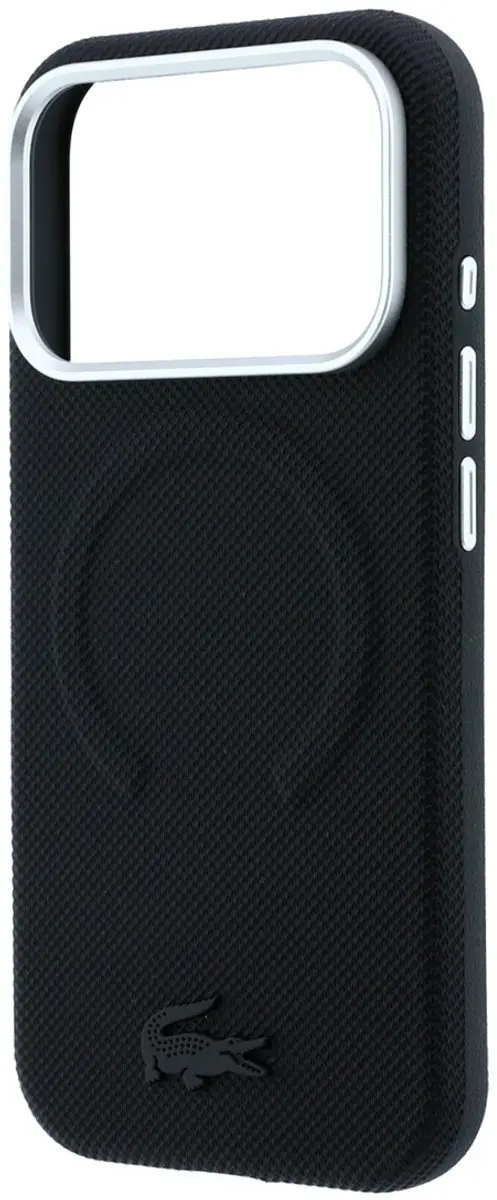 Lacoste Petit Pique MagSafe Hoesje iPhone 18 Pro Max - Zwart - afbeelding 6 van 6