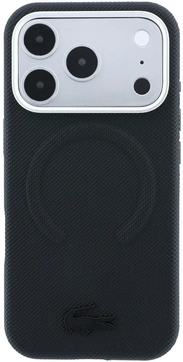 Lacoste Petit Pique MagSafe Hoesje iPhone 18 Pro Max - Zwart - afbeelding 3 van 6