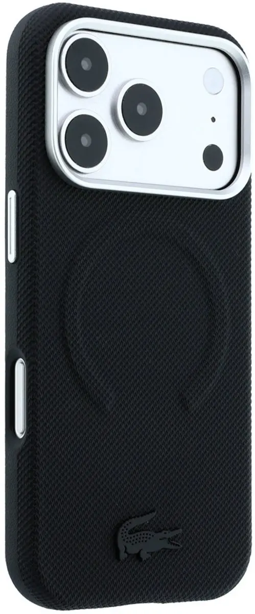 Lacoste Petit Pique MagSafe Hoesje iPhone 18 Pro Max - Zwart - afbeelding 4 van 6