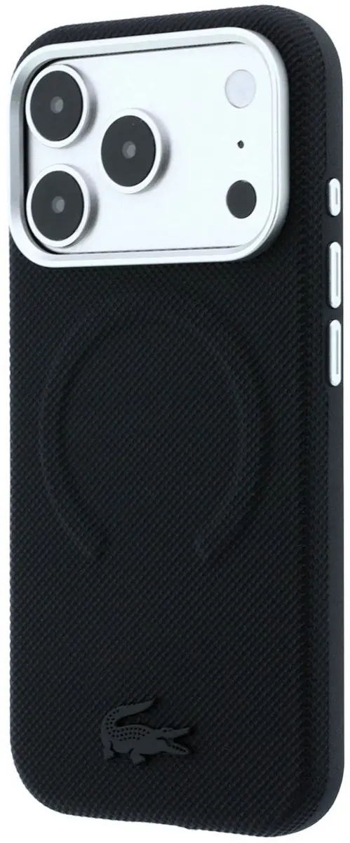 Lacoste Petit Pique MagSafe Hoesje iPhone 18 Pro Max - Zwart - afbeelding 2 van 6