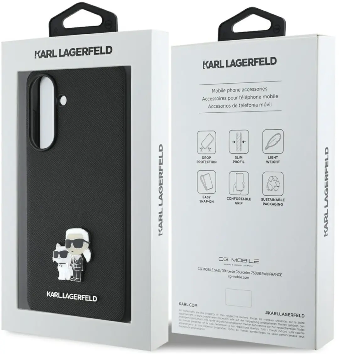 Karl Lagerfeld Kaarthouder Metaal Logo Galaxy A56 - Transparent