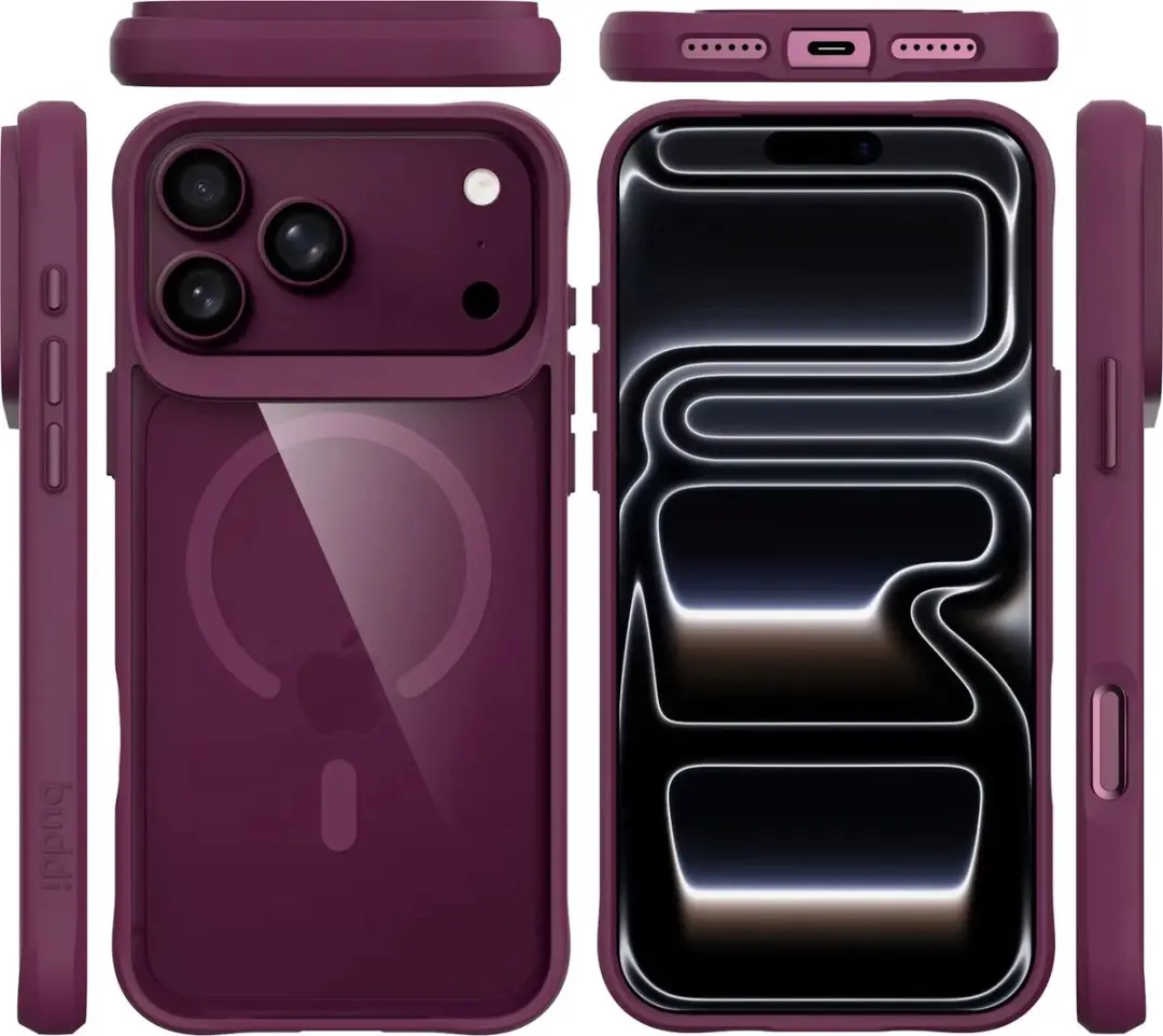 Buddi Hybrid Hoesje iPhone 14 Pro Max - MagSafe Rood