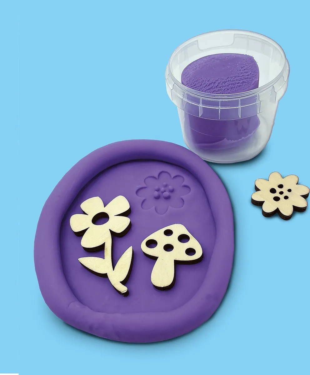 SES Creative Botanisch Reliëf Gips Gieten & Schilderen - 2x90g Klei