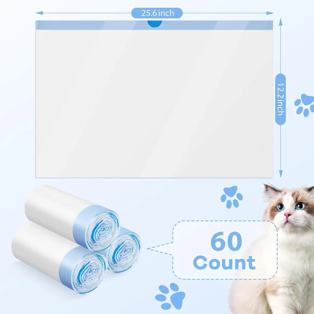 Photonspace Kattenbakzakken 3 Rollen - 60 Stuks (20x3) - 30x65cm