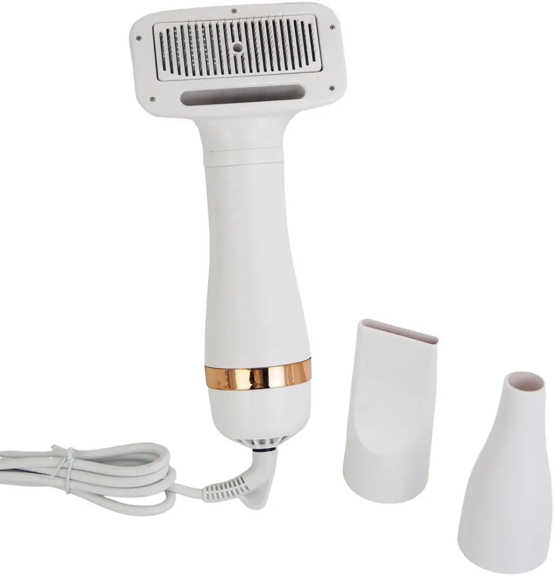 3-in-1 Hond Haardrogerborstel 300W Oververhitting Beveiliging Verstelbare Temper