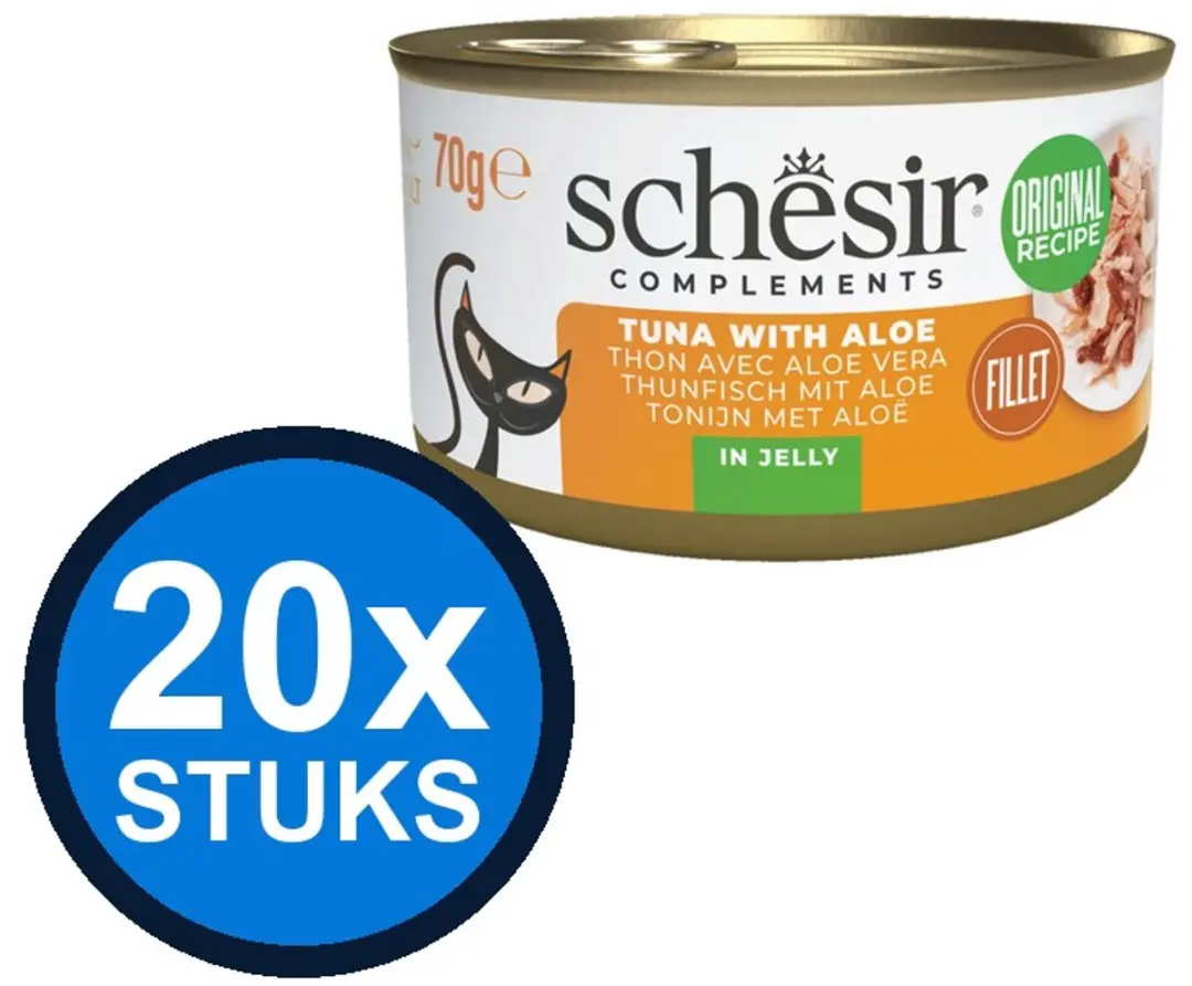 12x Schesir Complements Tonijn met Aloe Vera in Gelei