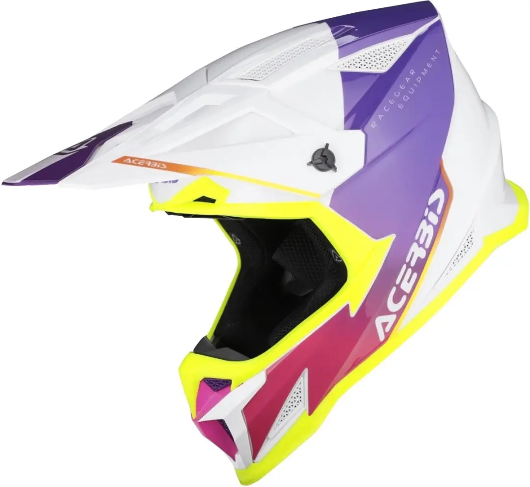 Acerbis T711 Wit Lila Crosshelm
