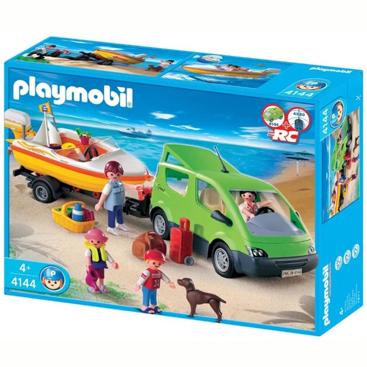 Playmobil Gezinswagen met boot 4144 - Meerkleurig