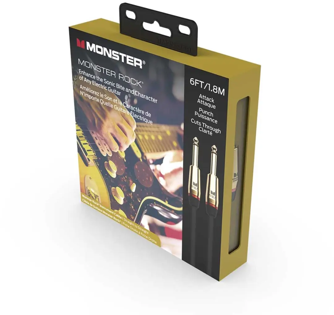 Monster Cable Rock Gitaarkabel 600626 - 1.8m - Zwart