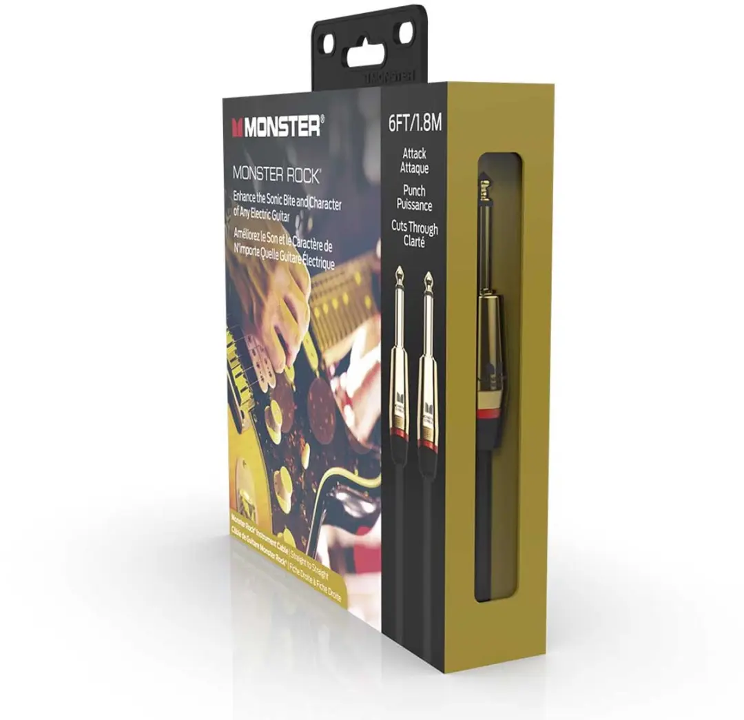 Monster Cable Rock Gitaarkabel 600626 - 1.8m - Zwart