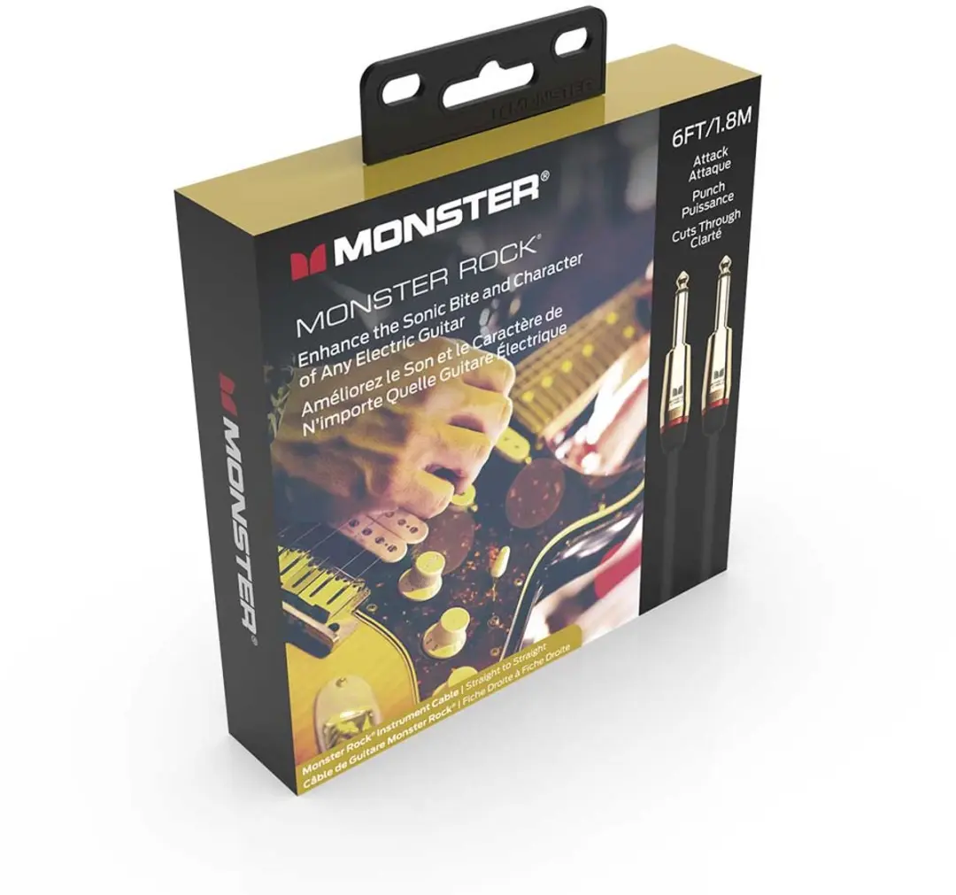 Monster Cable Rock Gitaarkabel 600626 - 1.8m - Zwart