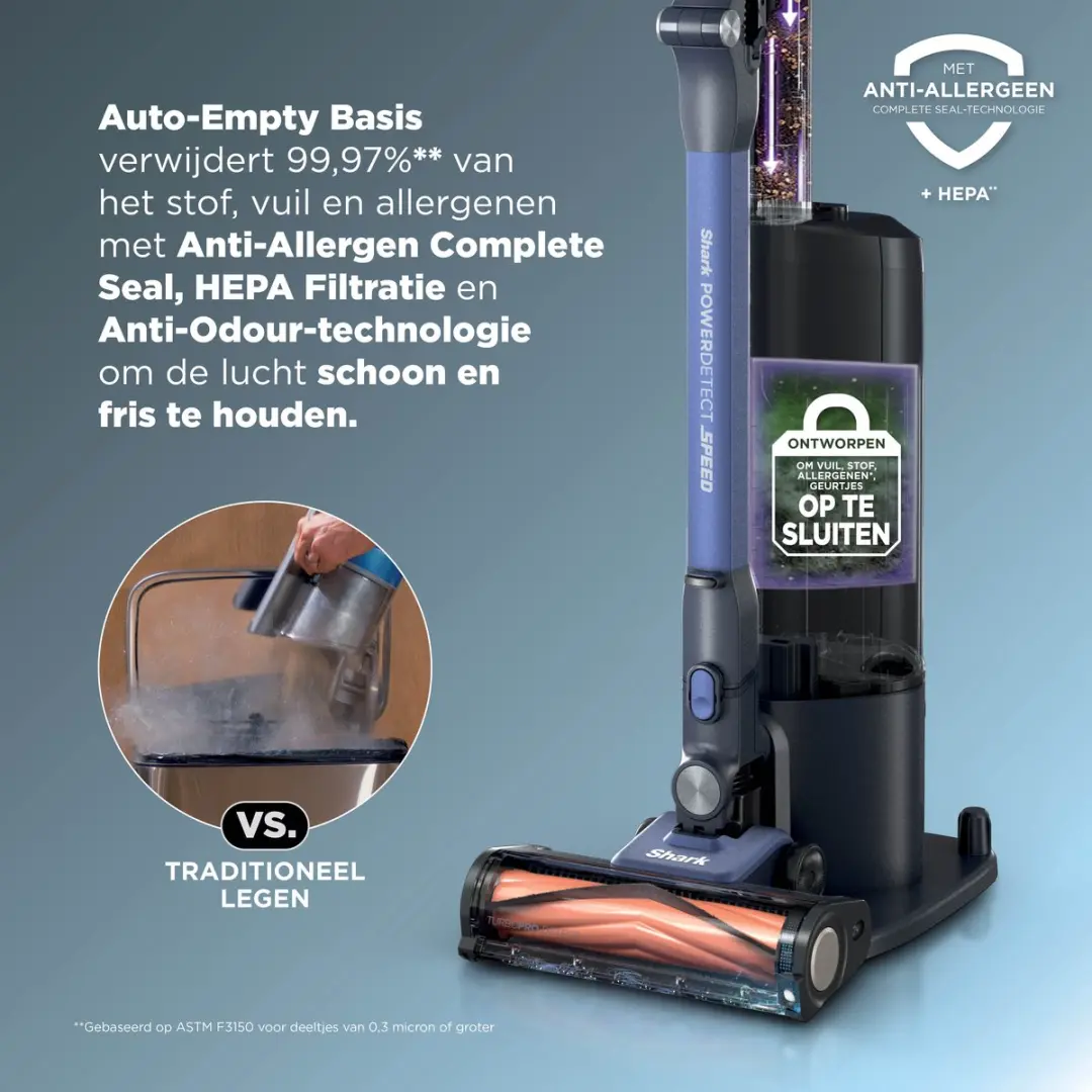 Shark PowerDetect Speed Pet Pro IA3241EUT Stofzuiger - Ultramarine