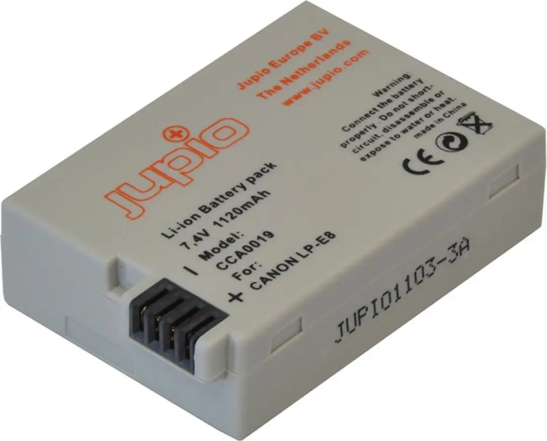 Jupio LP-E8 Accu Kit 2x1120mAh - USB Dual Charger - 3 Jaar Garantie