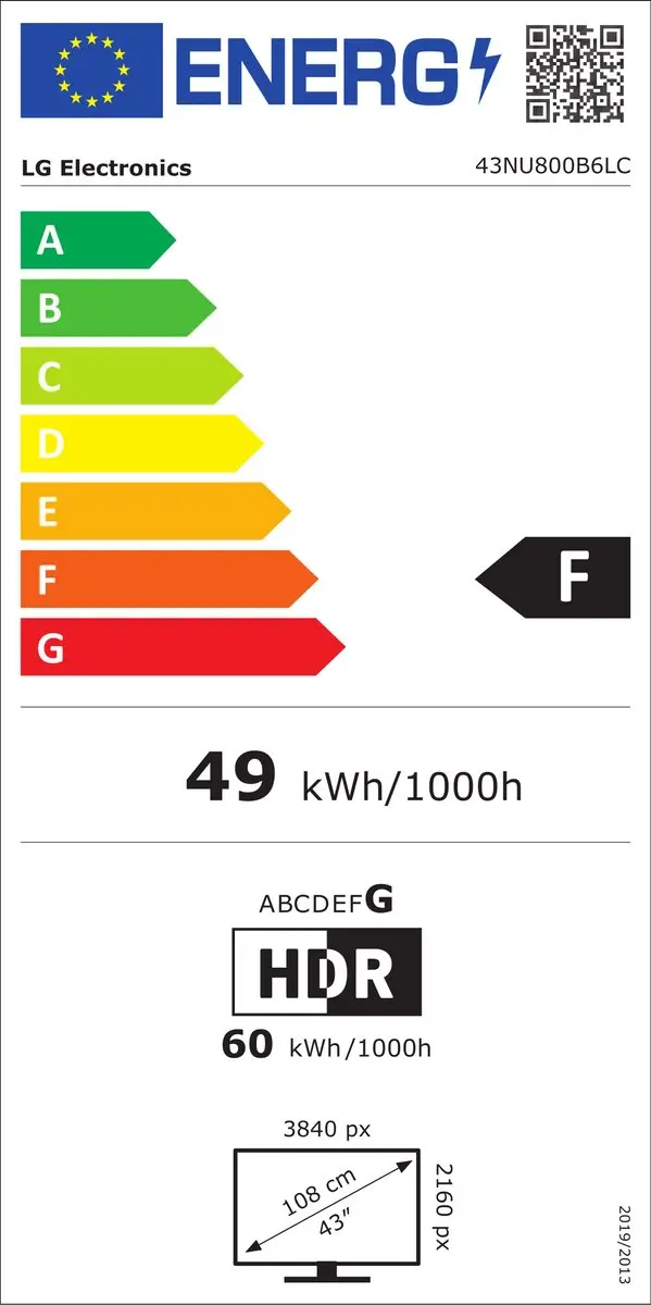 LG 43NU800B6LC 4K Nanocell Smart TV - 43 inch - Zwart - afbeelding 2 van 6