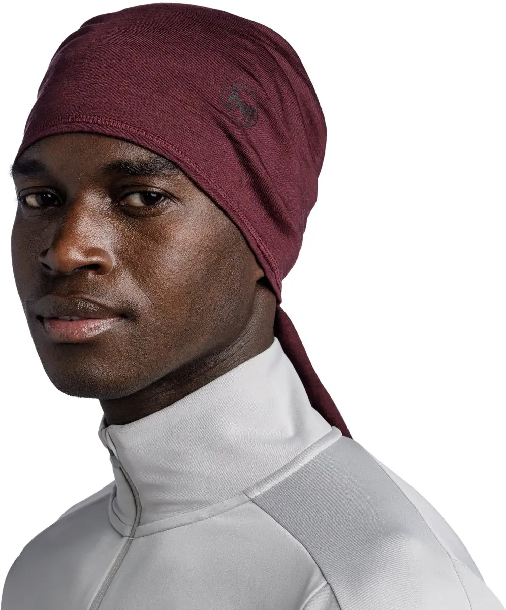 Buff Merino Lightweight Nekwarmer - SOLID GARNET - One Size