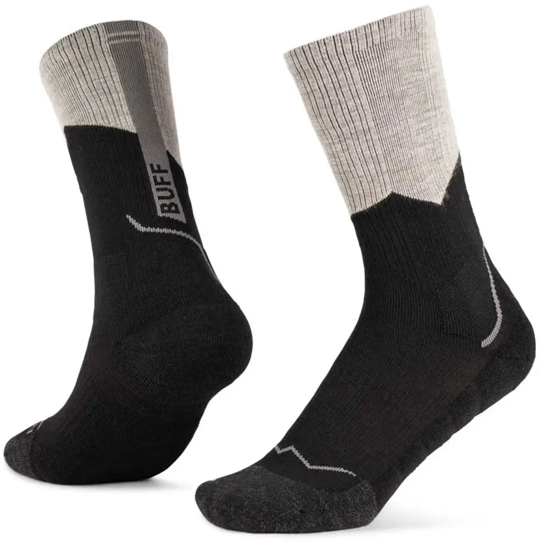 Buff ® Merino Mw Crewsokken Zwart EU 36-38