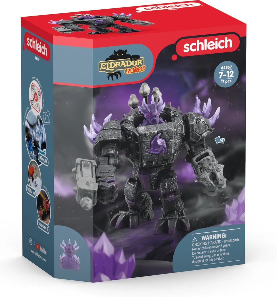 Schleich Eldrador Creatures Shadow Master Robot 42557 - Zwart/Paars
