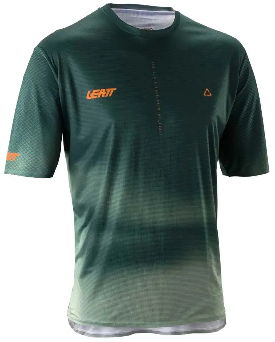 Leatt Trail 3.0 Korte Mouw Wielertrui Groen XL Man