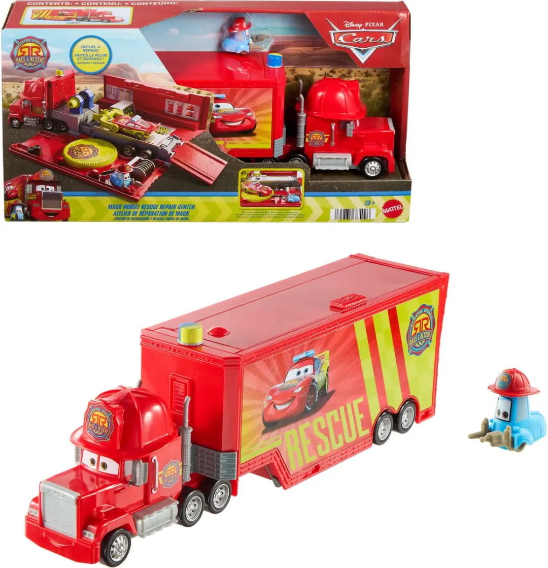 Disney Pixar Cars Disney and Pixar Cars Mack Mobile Rescue Repair Center