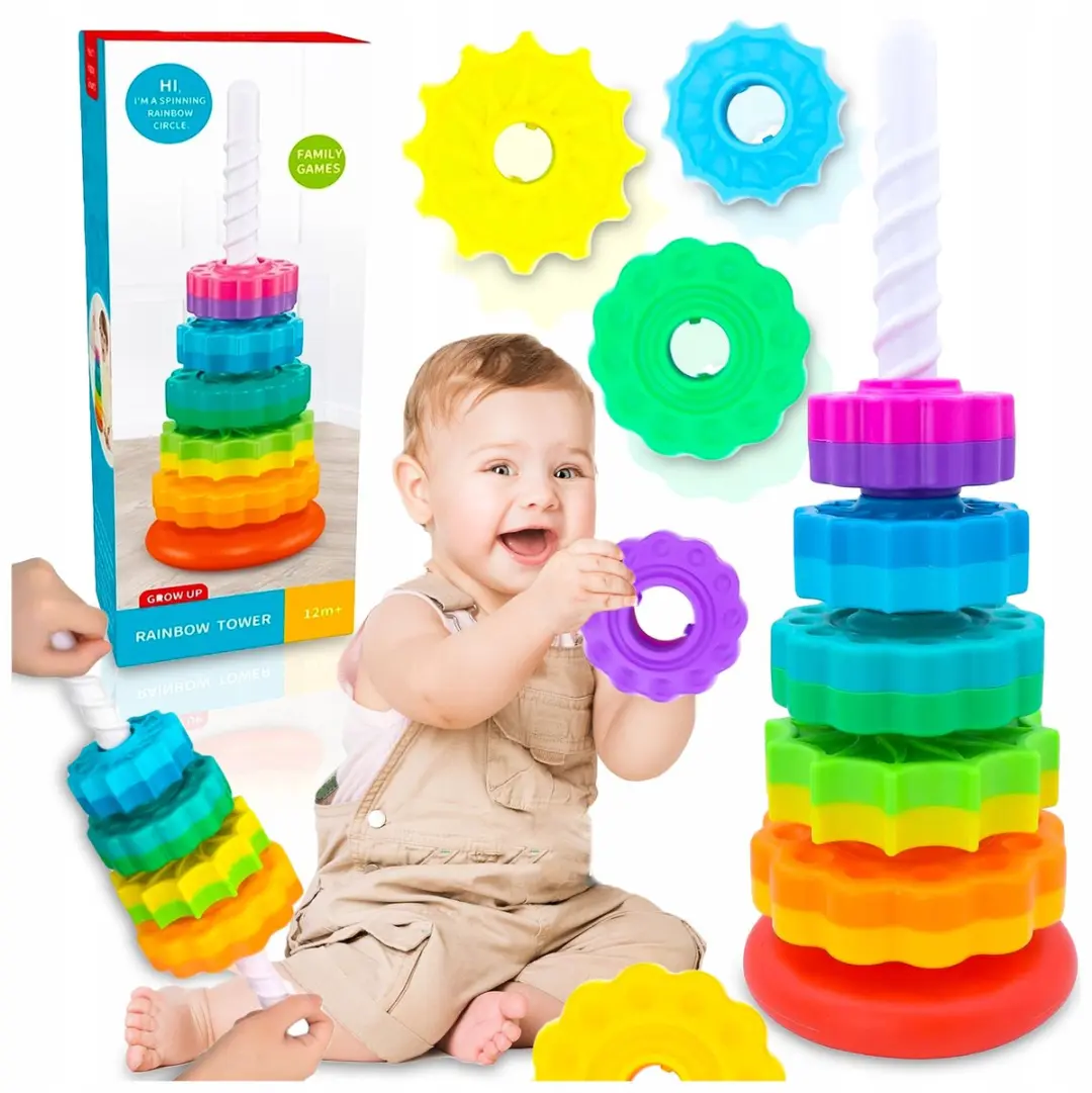 Montessori Regenboog Piramide XXL