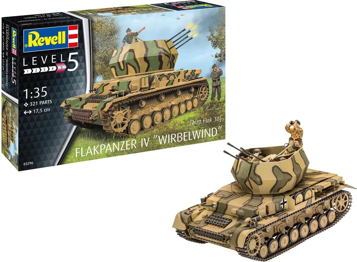 Revell 03296 Flakpanzer IV Wirbelwind 1:35 Modelbouwpakket