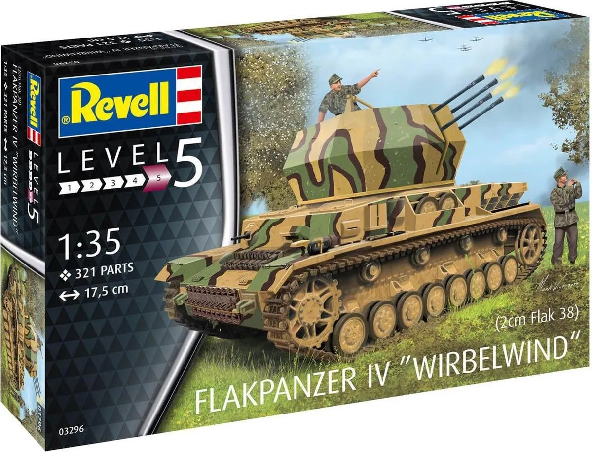 Revell 03296 Flakpanzer IV Wirbelwind 1:35 Modelbouwpakket
