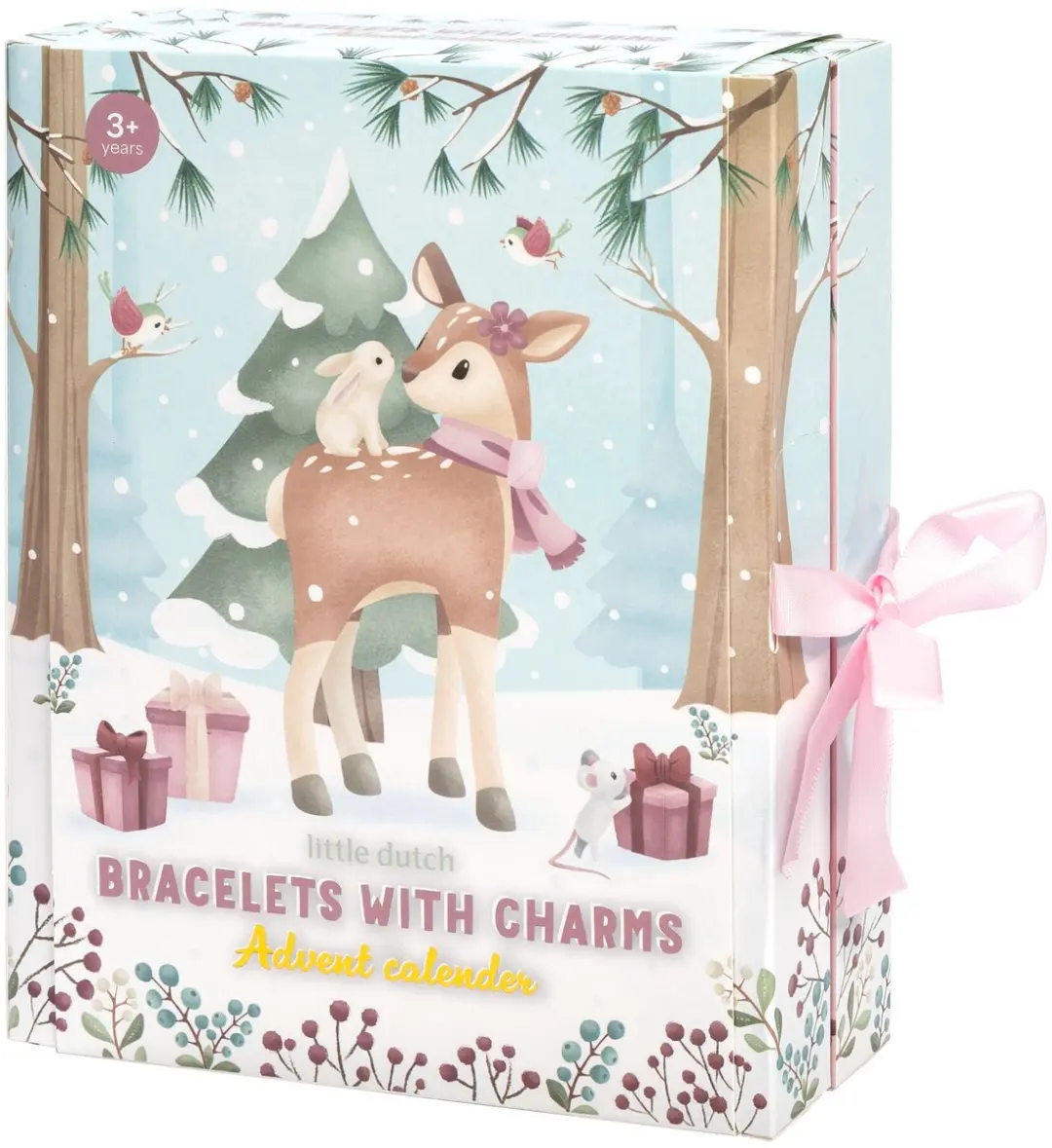Little Dutch Adventskalender Bambolino Toys Roze - 24 Vakjes - afbeelding 2 van 6