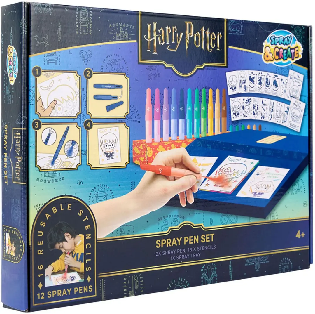Harry Potter Spray Pen Set - Multi kleuren