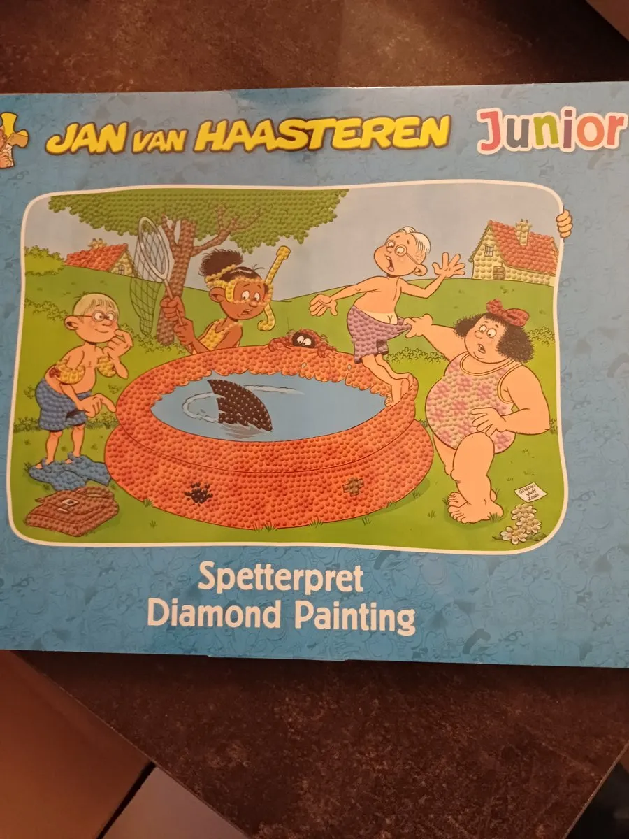 Jan van Haasteren Junior Diamond Painting Spetterpret - Middel - Mix