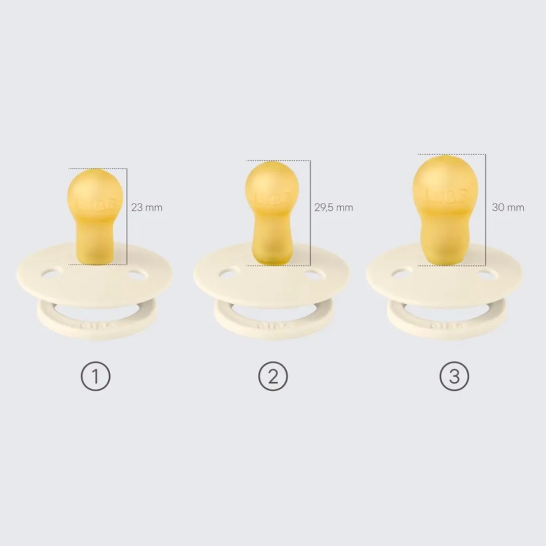 BIBS Kleuren Speen 0m+ - 2 Stuks Natuurlijk Latex BPA-vrij