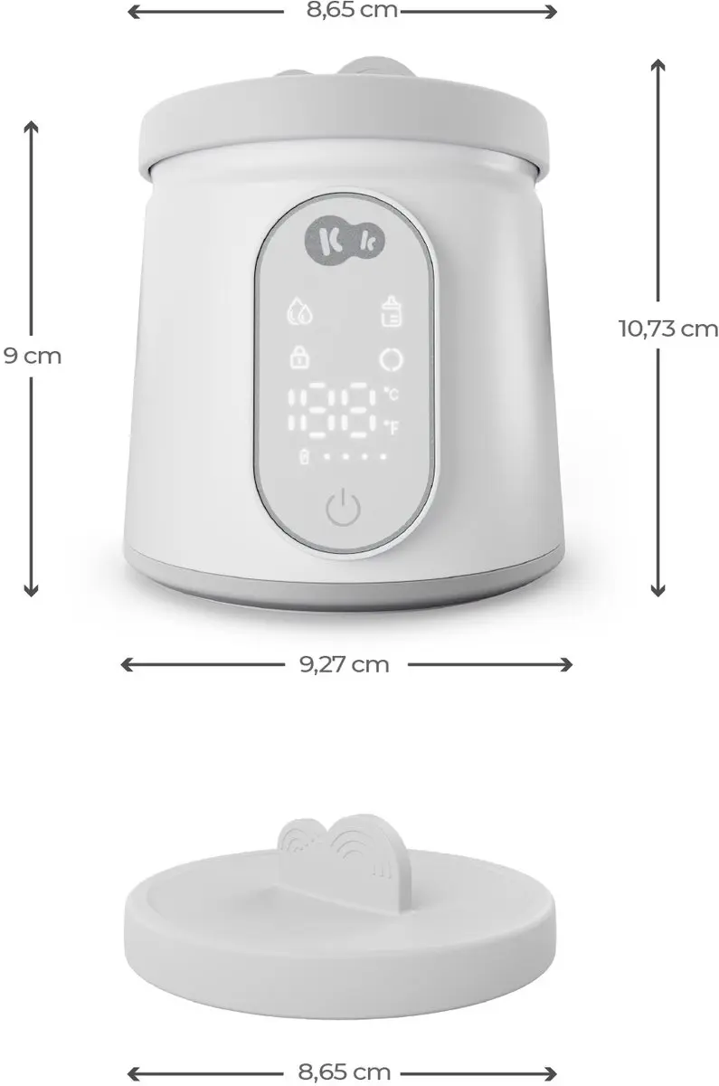 KinderKraft MICARE Flessenwarmer - Wit - afbeelding 3 van 6