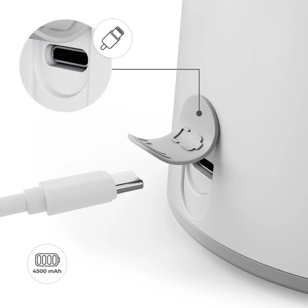 KinderKraft MICARE Flessenwarmer - Wit - afbeelding 2 van 6