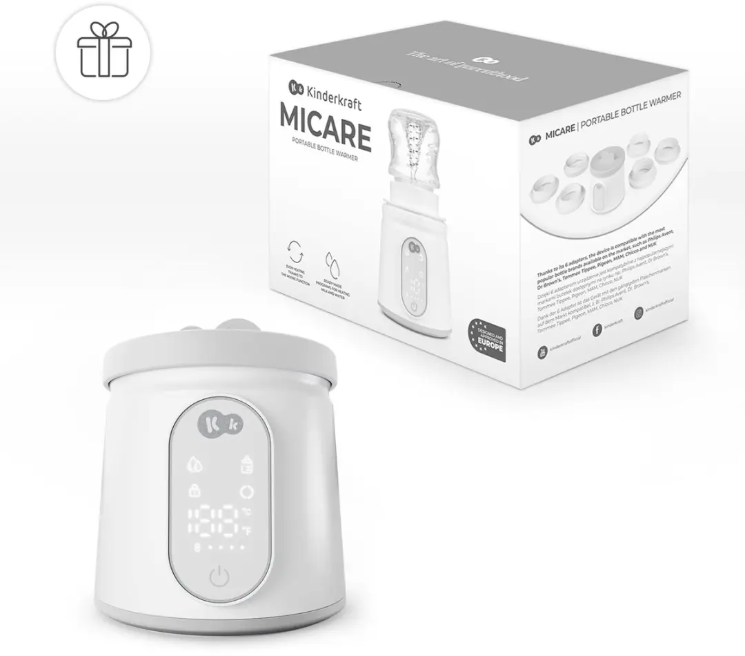 KinderKraft MICARE Flessenwarmer - Wit - afbeelding 5 van 6