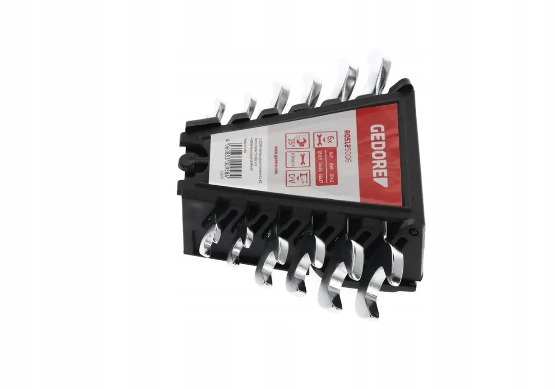 Gedore Red R05125006 Steeksleutelset 6-delig 6-17mm - Zwart