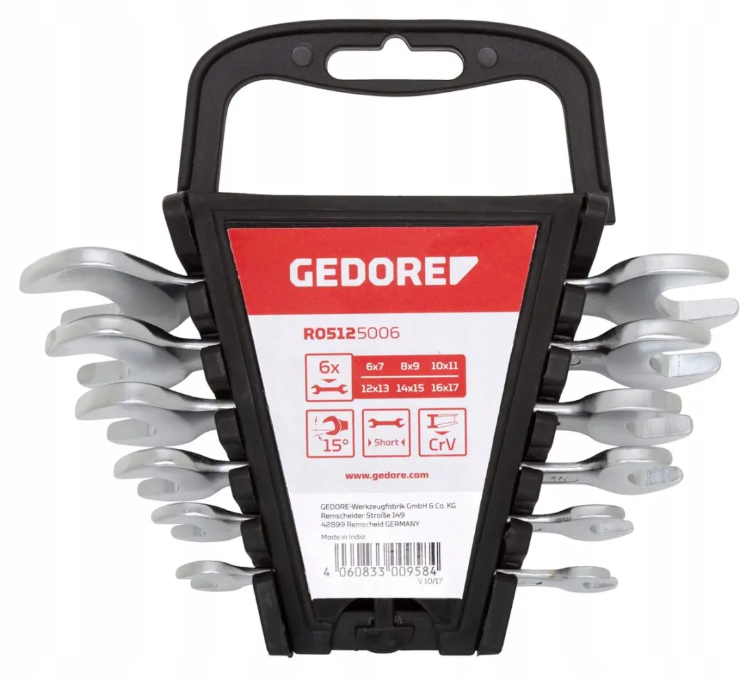 Gedore Red R05125006 Steeksleutelset 6-delig 6-17mm