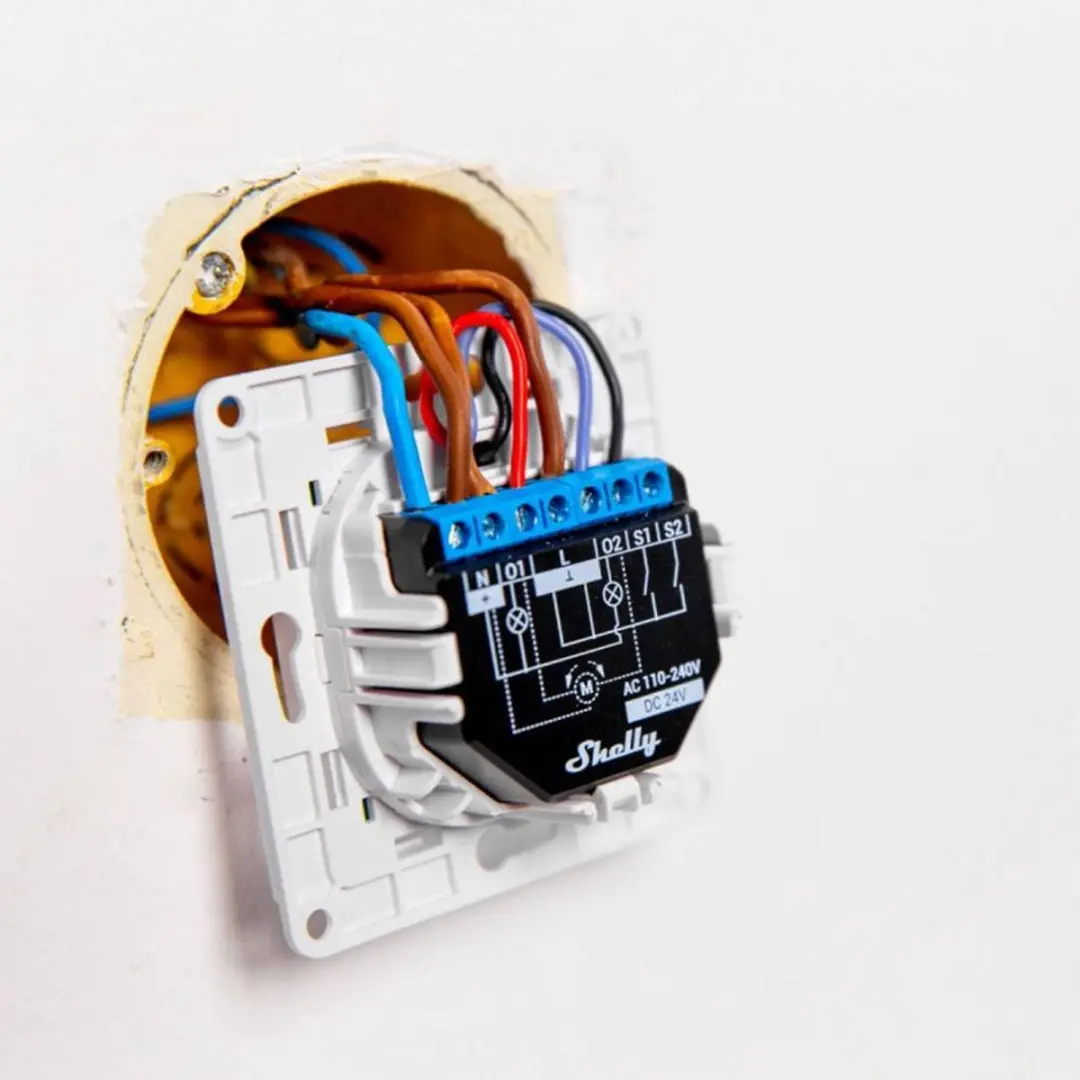 Shelly WS1 Wall Switch 1-voudig - Wit
