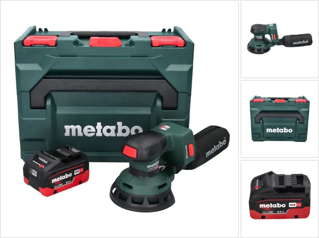 Metabo SXA 18 LTX 125 BL accu excenterschuurmachine 18 V 125 mm borstelloos + 1x