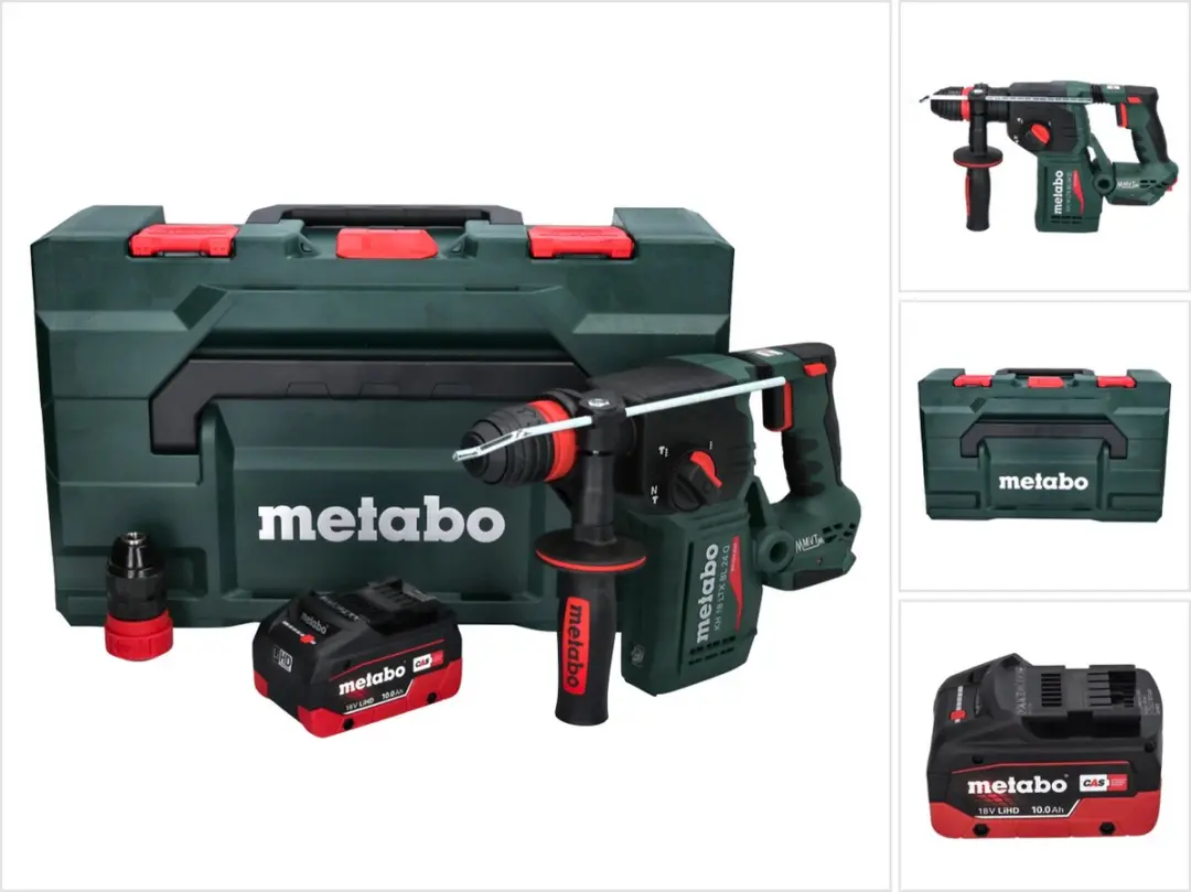 Metabo KH 18 LTX BL 24 Q accu combihamer 18 V 2,2 J + 1x accu 10,0 Ah + metaBOX