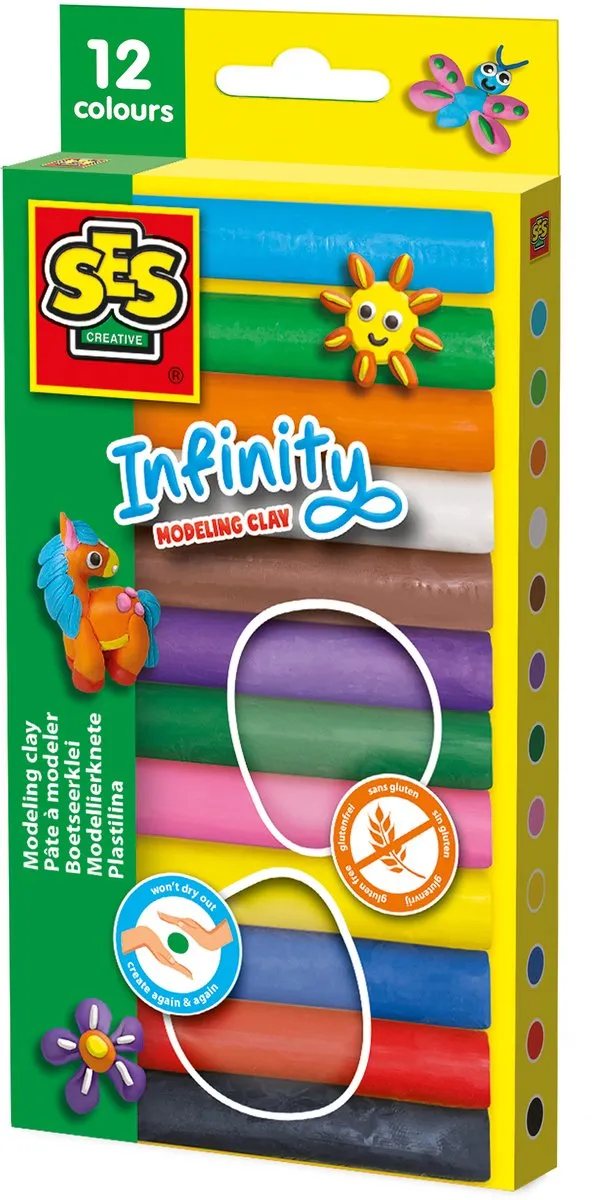 SES Creative Infinity Klei 15 Stuks