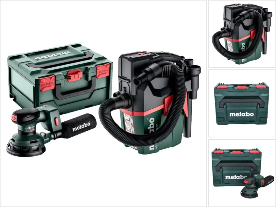 Metabo SXA 18 LTX 125 BL Accu-Excenterschuurmachine + AS 18 L PC Accu-Alleszuiger - 18V - afbeelding 2 van 5
