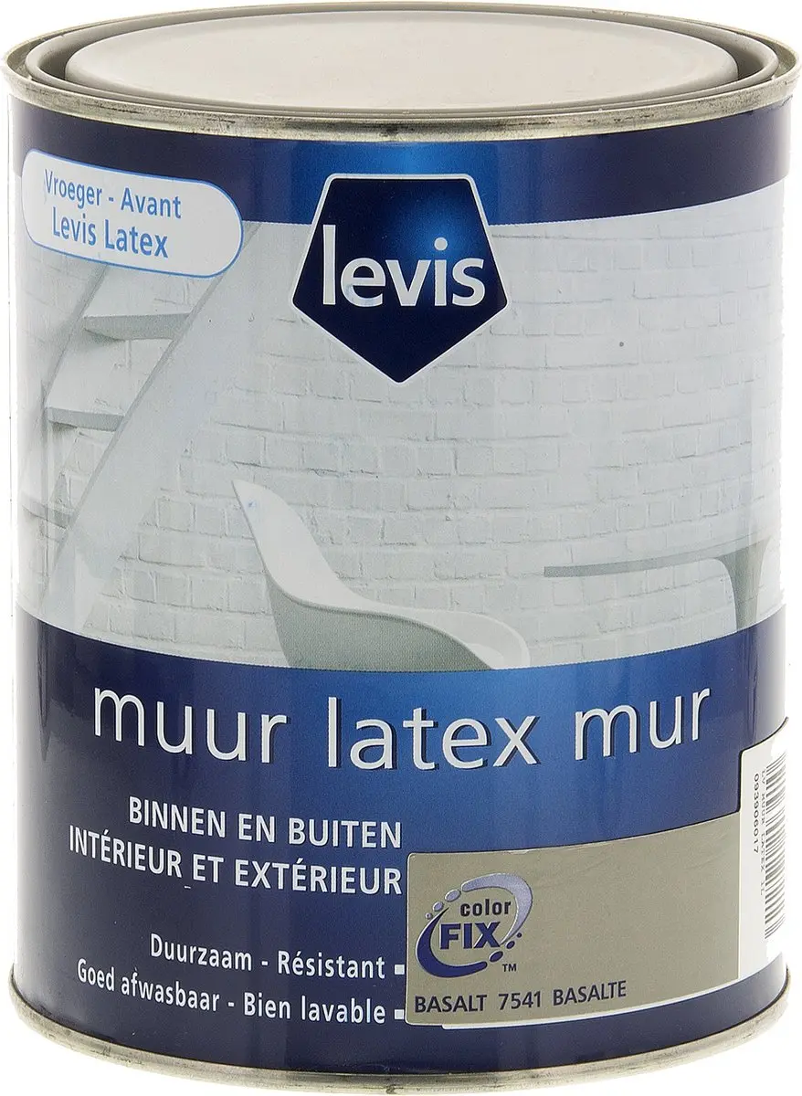 Levis Muur Latex mat basalt 1l