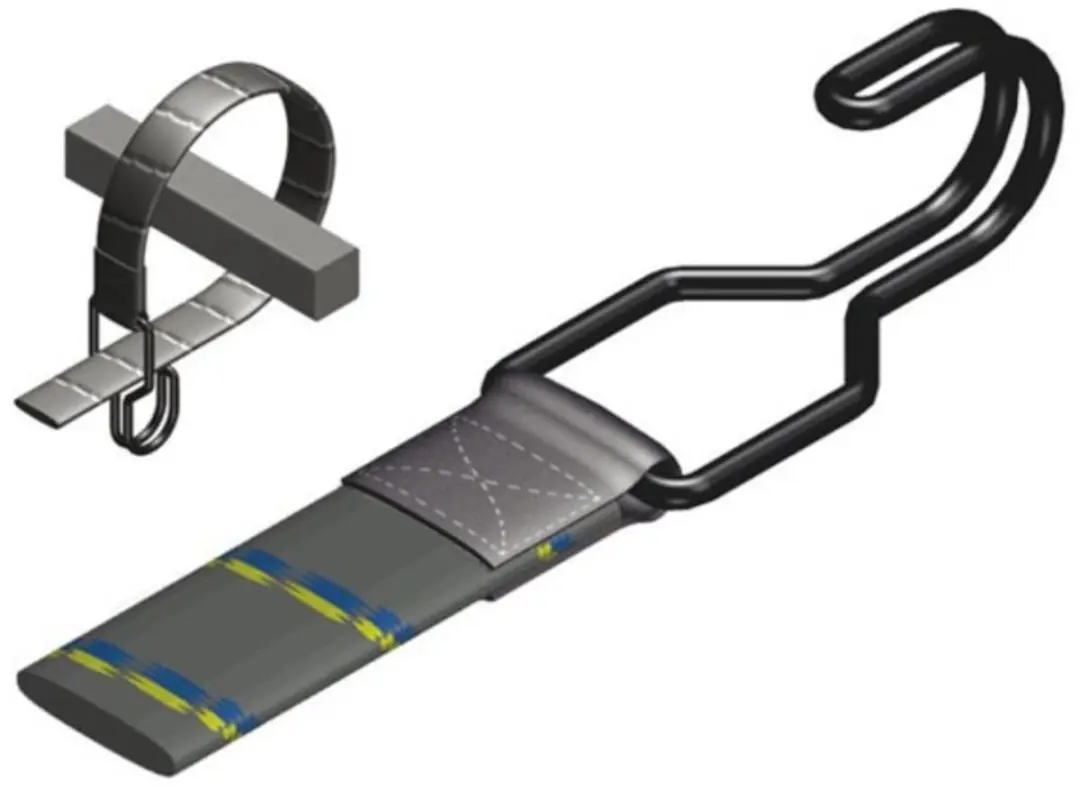Perel Elastische spanriem met haak, voor fiets, motorfiets, auto, dekzeil, tent,
