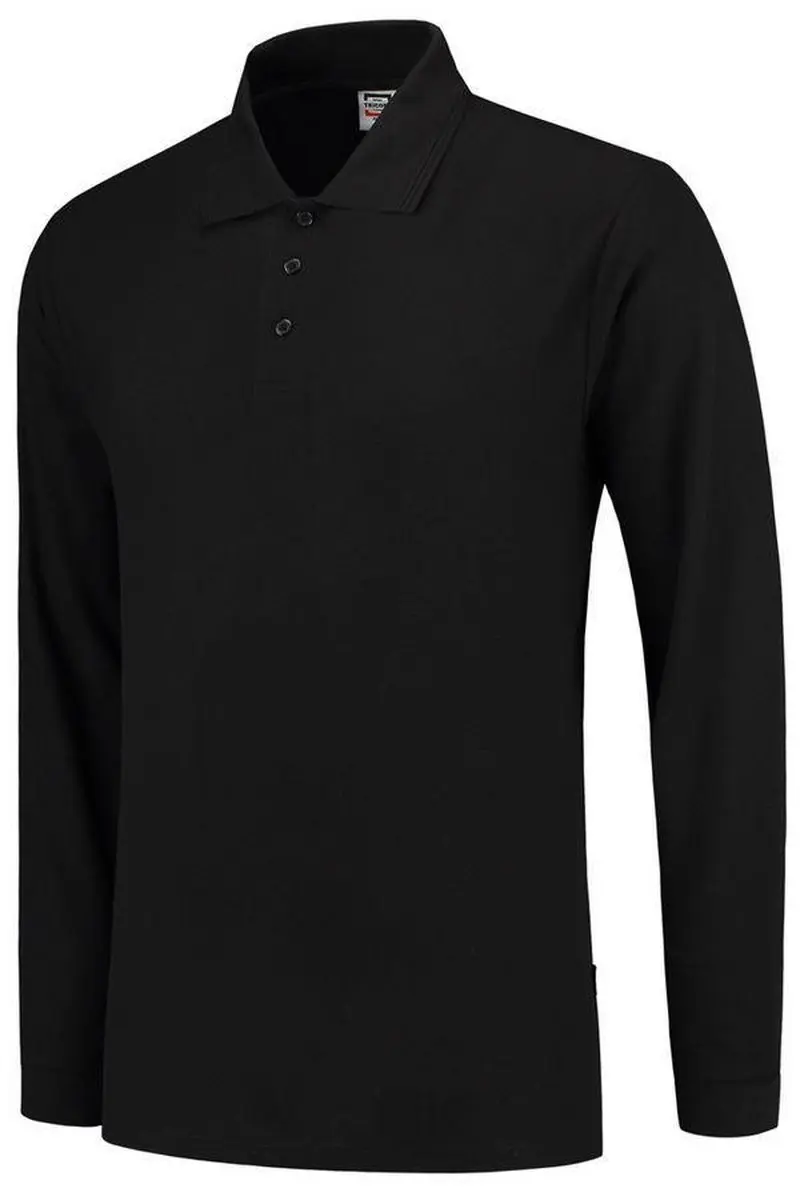 Tricorp Poloshirt Lange Mouw 201009 - Zwart - 5XL - afbeelding 2 van 5