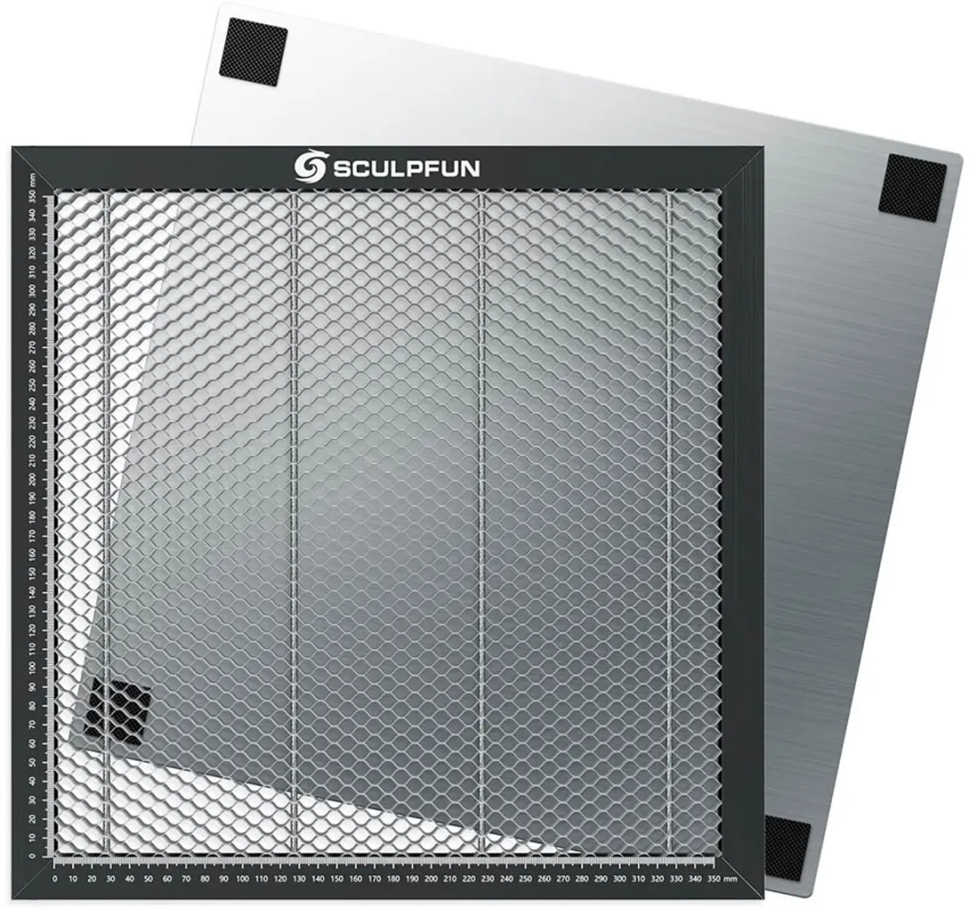 SCULPFUN 400x400 mm honingraat-werkplatform voor CO2- of diode-lasersnijders en