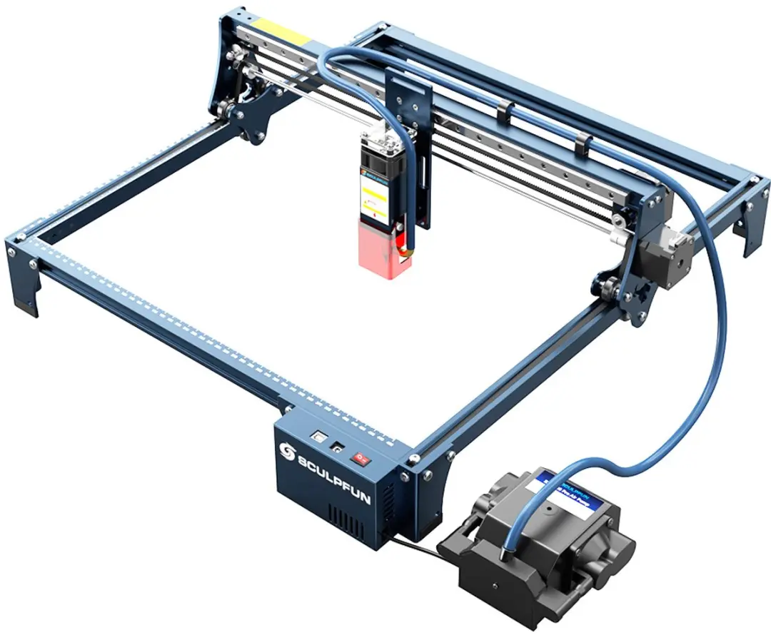 SCULPFUN S30 Pro 10W lasersnijder en -graveermachine, automatische luchtonderste