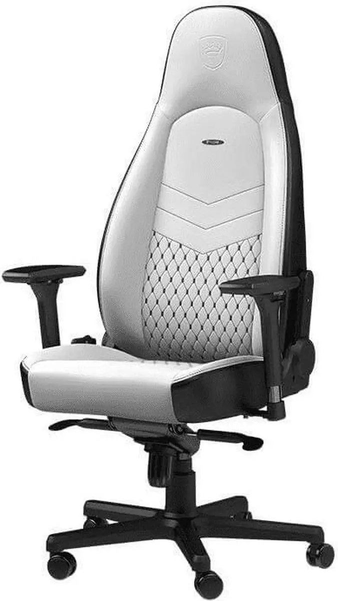 Noblechairs ICON NBL-ICN-PU-WBK Gaming Stoel - Zwart/Wit - afbeelding 2 van 6