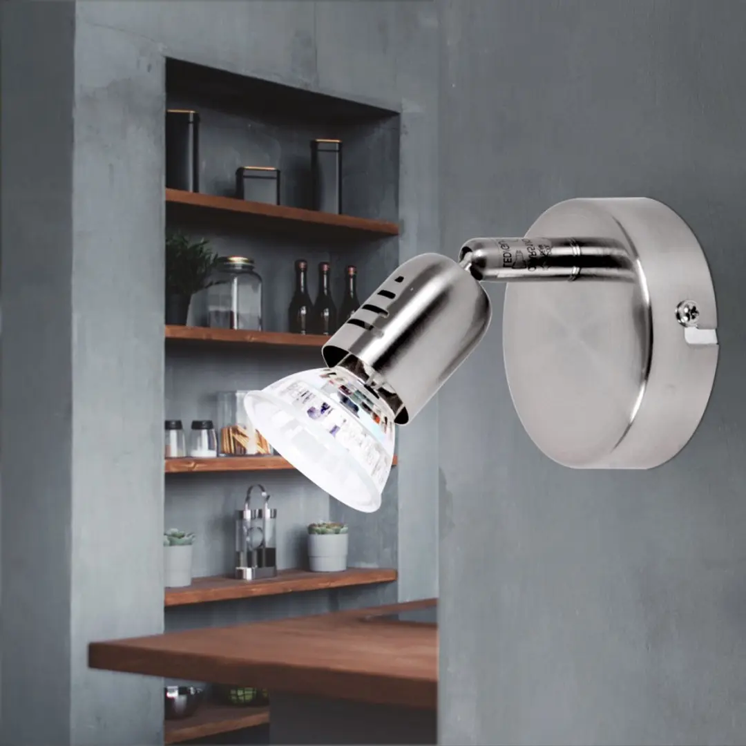 Brilliant LOONA Wandlamp - Chroom - afbeelding 6 van 6