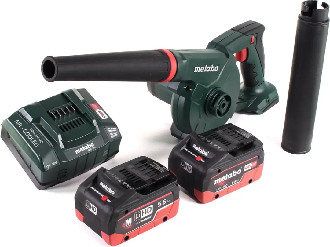 Metabo AG 18 Accu-Blazer 18V - 2x 5,5Ah LiHD Accu + Oplader - afbeelding 5 van 5