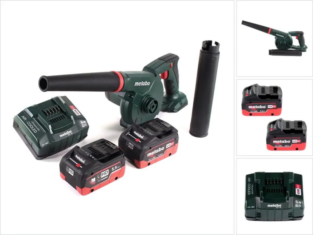 Metabo AG 18 accu-blazer 18 V + 2x LiHD accu 5,5 Ah + oplader